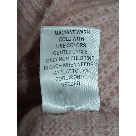 Jason Maxwell Pink Knit Women's Small Oversized Pink Cow neck Pullover S… - Picture 8 of 8